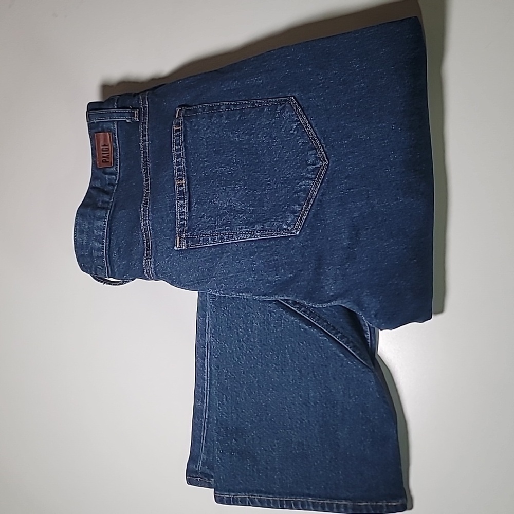 PAIGE Straight Leg Jeans - Deep Blue